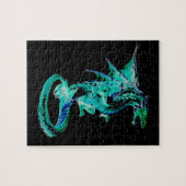 シー ブルー ドラゴン オーシャン ファンタジー 神話の生き物 St ジグソーパズル (横)