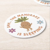 シー…マンドレイクは眠っている ラウンドペーパーコースター (アングル)