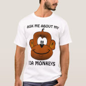 シー・モンキーのTシャツ、ユーモア Tシャツ (正面)