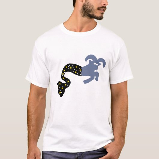 シー ヤギ 星座 アイコン - 星座占いギフト Tシャツ (正面)