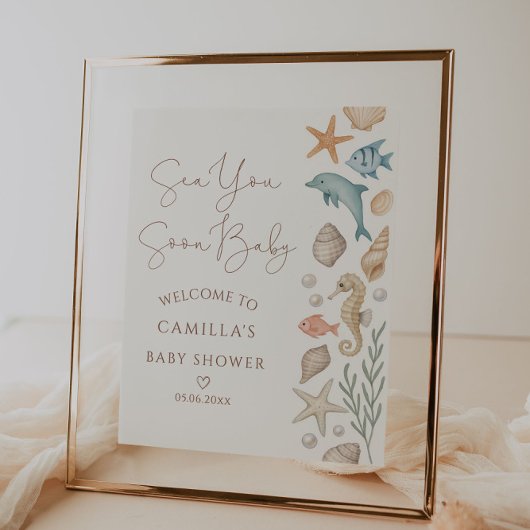 シー・ユー・スーン ベイビー コーストベイビーシャワー ウェルカム ポスター