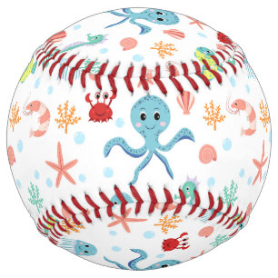 シー・ワールド風パターン ソフトボール