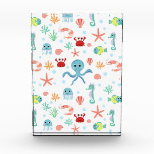 シー・ワールド風パターン フォトブロック