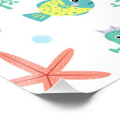 シー・ワールド風パターン ポスター (コーナー)