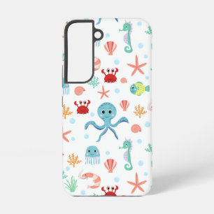シー・ワールド風パターン SAMSUNG GALAXY S22ケース