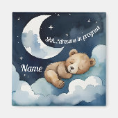 シー…眠るクマの夢 マグネット (正面)