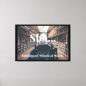 シー…知性があるMinds at Work Library キャンバスプリント (正面)