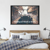 シー…知性があるMinds at Work Library キャンバスプリント (インサイチュ (寝室))