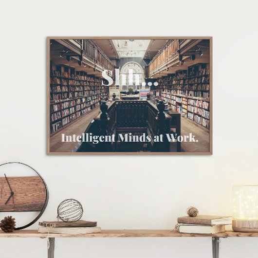 シー…知性があるMinds at Work Library キャンバスプリント