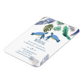 シー・結婚カメの青い黄 マグネット (左側)