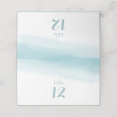 シ地中海のーブルグラデーションー表番号 プレイスカード (外部開封)