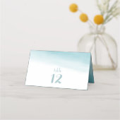 シ地中海のーブルグラデーションー表番号 プレイスカード (裏面)