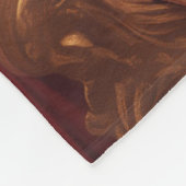 シ威厳のあるア王室のメネコポートレート フリースブランケット (角)