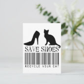 シ救ューズリサイクル ポストカード (スタンド正面)