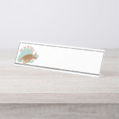 シ救ー·ウミガメ デスクネームプレート (正面)