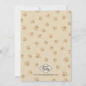 シ来ットステイ-ボーイズ·ドッグ·バースデー·パーティー·招待状 招待状 (裏面)