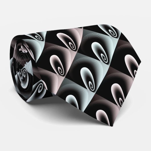 シ淡い色のアンブルー&レッドブルゴーニュクールパタモダンーン ネクタイ (ロール)