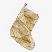 シ素朴アシュークリーム葉レース スモールクリスマスストッキング (正面 (吊り時))