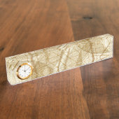 シ素朴アシュークリーム葉レース デスクネームプレート (側面)