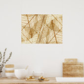 シ素朴アレース葉 ポスター (キッチン)