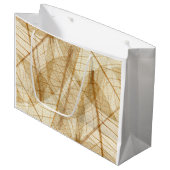 シ素朴アレース葉 ラージペーパーバッグ (正面アングル)