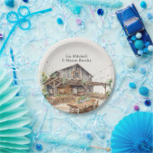 シ素朴ッ結婚クブライダルシャワー ペーパープレート (パーティー)