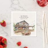 シ素朴ッ結婚ク スタンダードカクテルナプキン (インサイチュ)