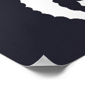 シ航海のーホースのシルエット ポスター (角)