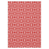 シ赤と白ロールカスタマイズデザイン（色） テーブルクロス (正面)