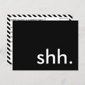 シ。サプライズパーティーだ！ インビテーションポストカード (正面/裏面)