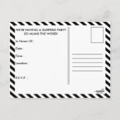 シ。サプライズパーティーだ！ インビテーションポストカード (裏面)