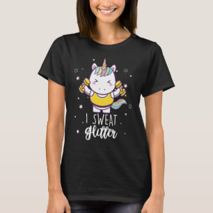 ジおもしろいム重量挙げボディビルI汗 Tシャツ