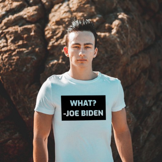 ジおもしろいョーバイデン氏Tシャツ"何"? Tシャツ