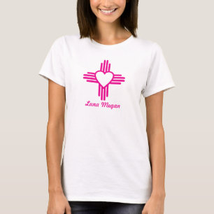 ジかわいらしア·ハート·ピンク·ウィメンズTシャツ Tシャツ