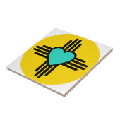 ジアの黄色いハート タイル (側面)