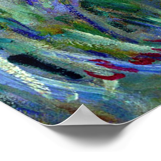 ジアイリスガーデンアットジヴェルニーファインアートポスター ポスター (角)