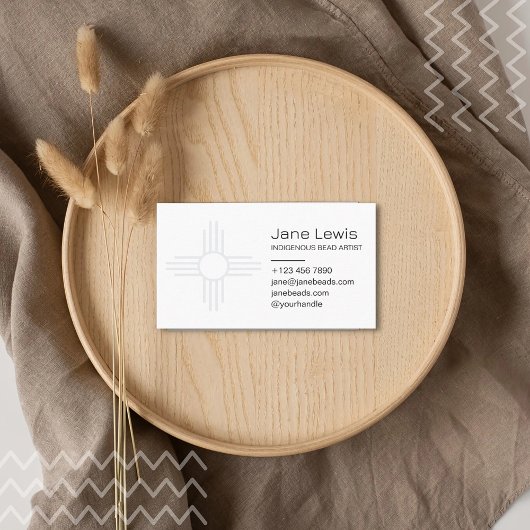 ジアサンシンボルイラストレーション先住民先住芸術 名刺