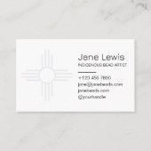 ジアサンシンボルイラストレーション先住民先住芸術 名刺 (正面)