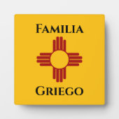 ジアシンボルのニューメキシコ州旗 フォトプラーク (正面)