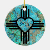 ジアハート名前をカスタムするクリスマスツリーオーナメント セラミックオーナメント (裏面)