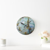 ジアボライト結晶プリントアクリル壁時計 ラウンド壁時計 (ホーム)