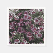 ジアンサスの花 スタンダードカクテルナプキン (正面)