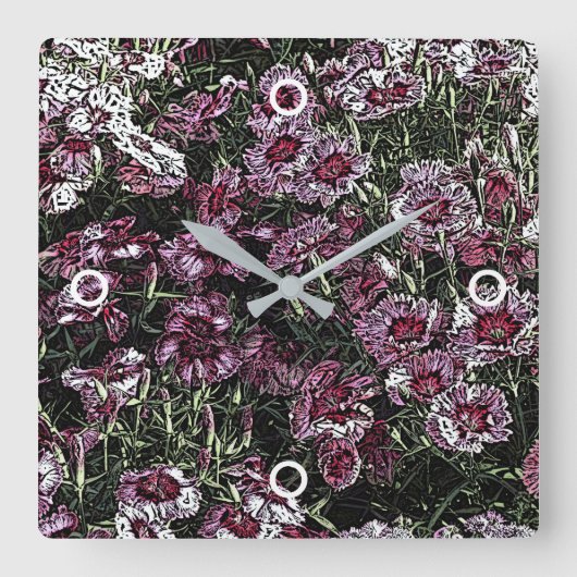 ジアンサス スクエア壁時計 (正面)