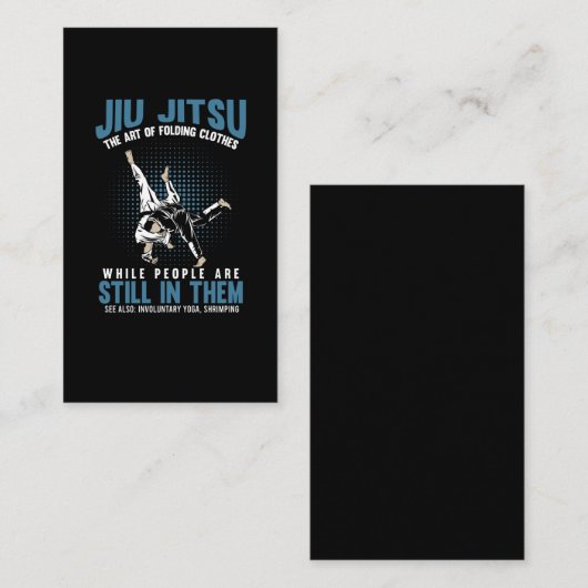 ジウおもしろい・ジツファイターズBJJトレーニングユーモア 名刺 (正面/裏面)
