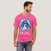 ジウジツイおもしろいテハヌカー柔術武術 Tシャツ (正面フル)