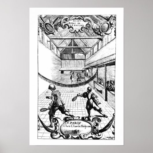 ジウ王室の・ド・プームでのテニスの試合 ポスター (正面)