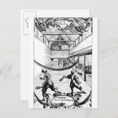 ジウ王室の・ド・プームでのテニスの試合 ポストカード (正面/裏面)