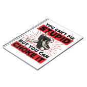 ジウ·ジツアバカは直せないが、息が詰まる ノートブック (左側)