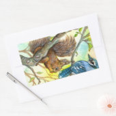 ジェイとリス 長方形シール (封筒)