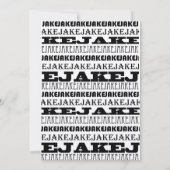 ジェイクカスタム 招待状 (裏面)